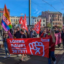 Jusos Rostock Demonstration 1. Mai 2023