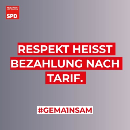 Arbeit Lohn Tarif SPD MV