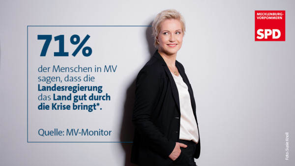 MV Monitor Krisenmanagement Zufriedenheit SPD MV